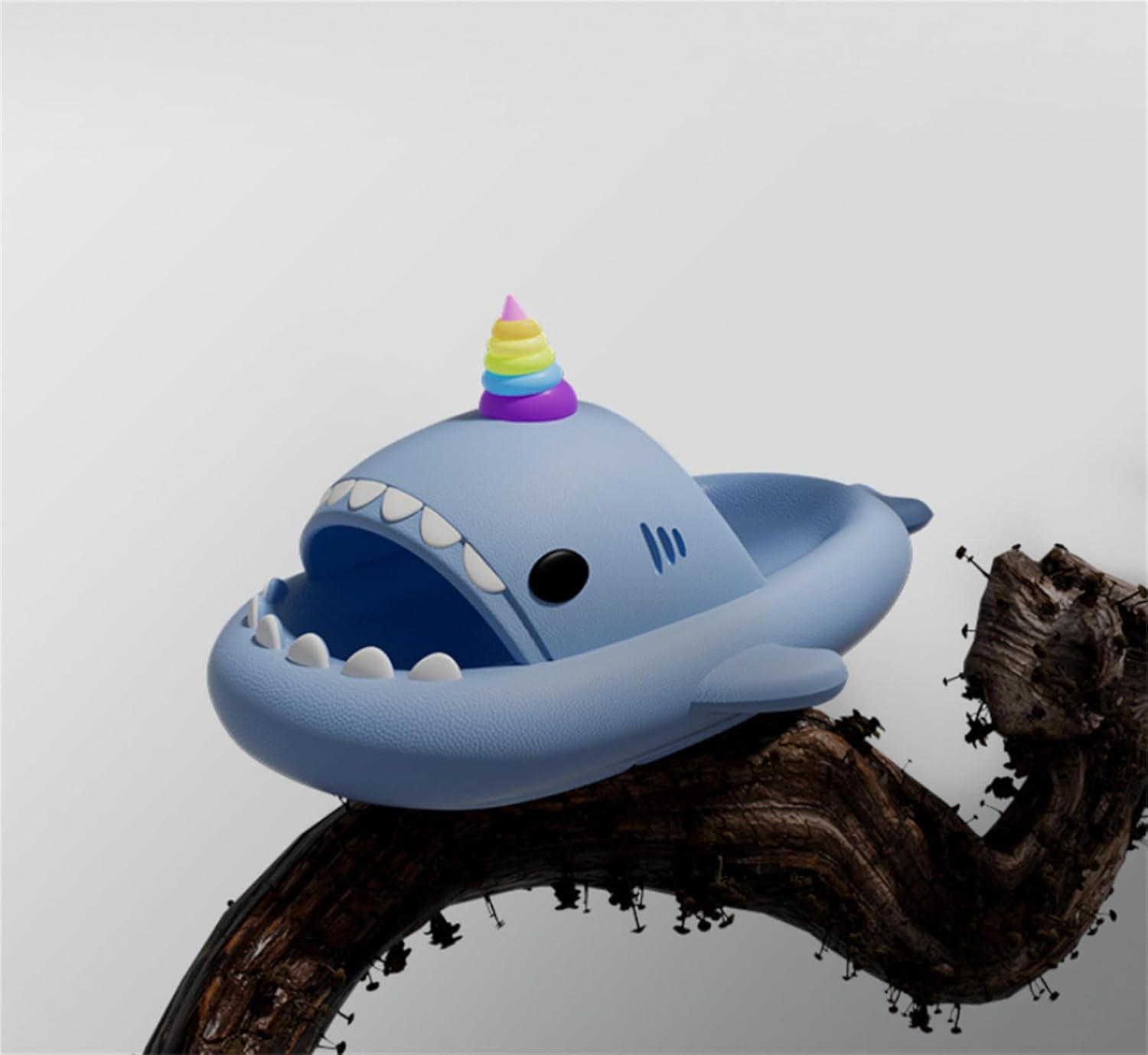 Шлепанцы Shark Cloud, милые мультяшные тапочки с акулами для дома и улицы, для женщин и мужчин, сандалии с открытым носком для душа и для пар Ythspnze, Unicorn Powder — фото 3