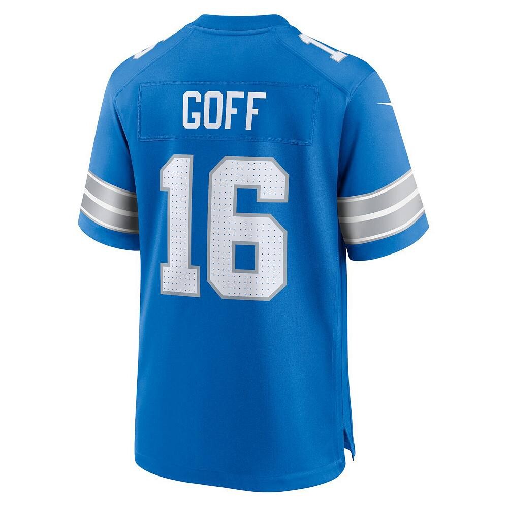 Мужская синяя игровая майка Nike Jared Goff Detroit Lions Game, цвет Lns Blue — фото 4