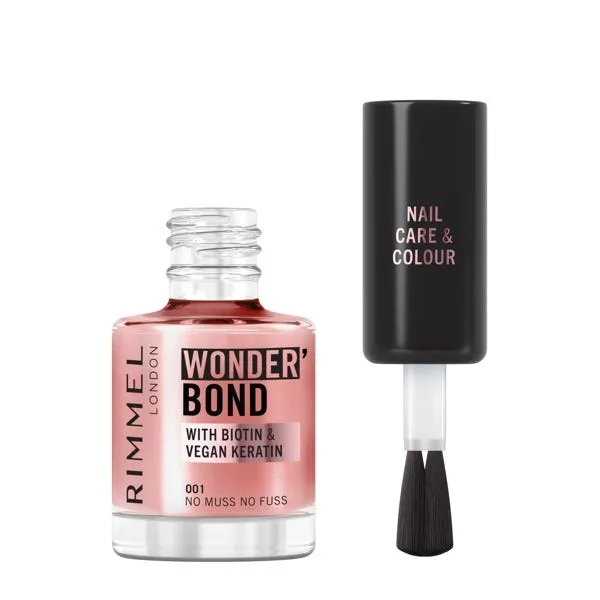 Лак для ногтей RIMMEL LONDON Wonderbond Nail, 001 No muss no fuss — фото 2
