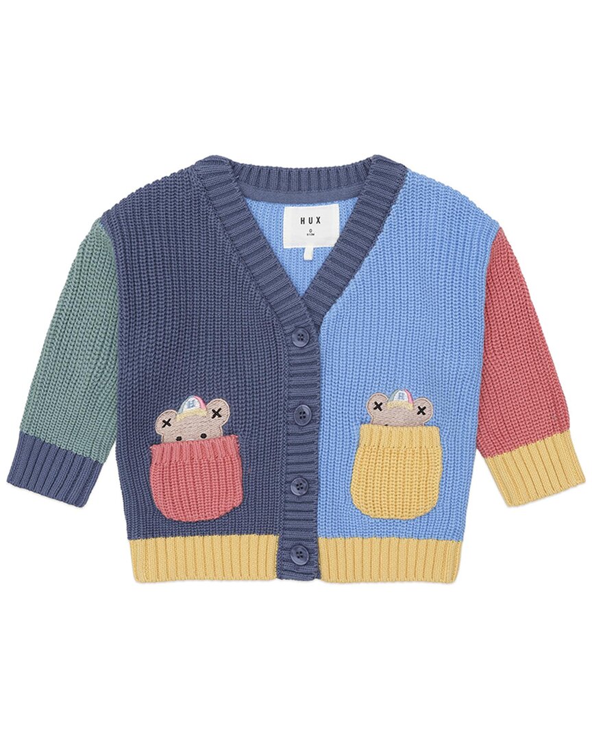 

Huxbaby Кардиган с кармашком для малыша Hux, мультиколор