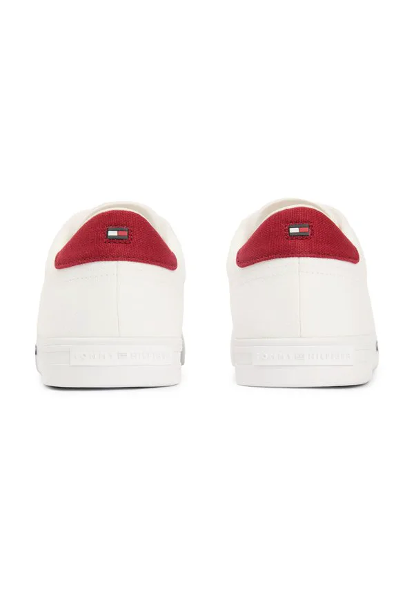 Кроссовки с фирменной промежуточной подошвой из парусины. Tommy Hilfiger, White — фото 3