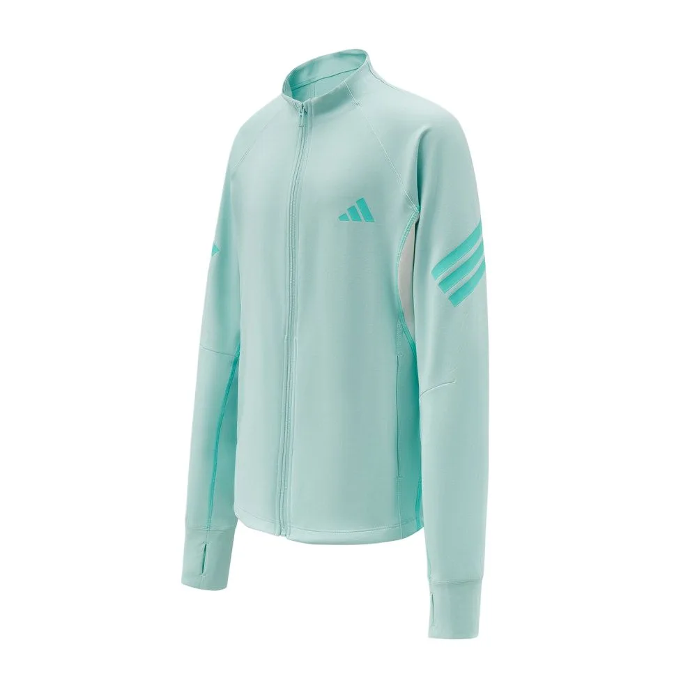 Детская куртка Stand Collar Moderate Adidas, mint светло-зеленый — фото 4