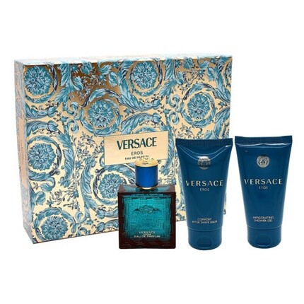 

Eros Eau De Parfum 50 мл, гель для душа 50 мл и бальзам после бритья 50 мл Versace