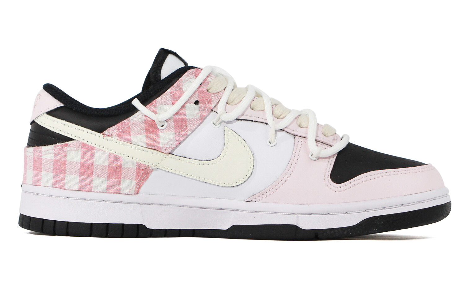 

Кроссовки для скейтбординга Dunk женские с низким верхом розовый/белый/черный Nike