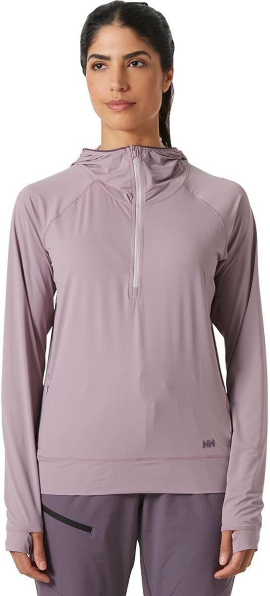 

Helly Hansen женская толстовка Shine Solen с молнией на половину, Purple Clay