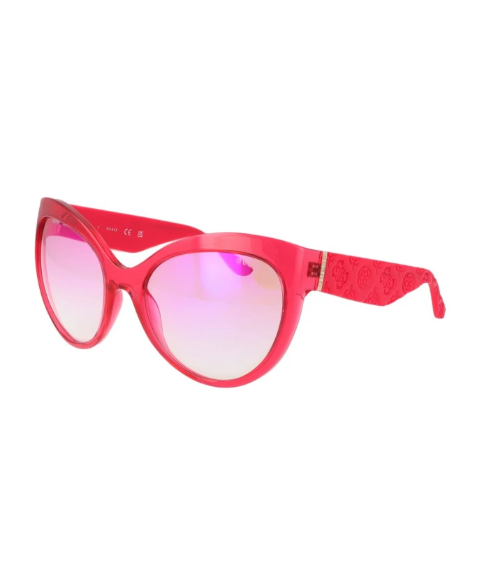 

Розовые круглые солнцезащитные очки с зеркальными линзами Guess, красный