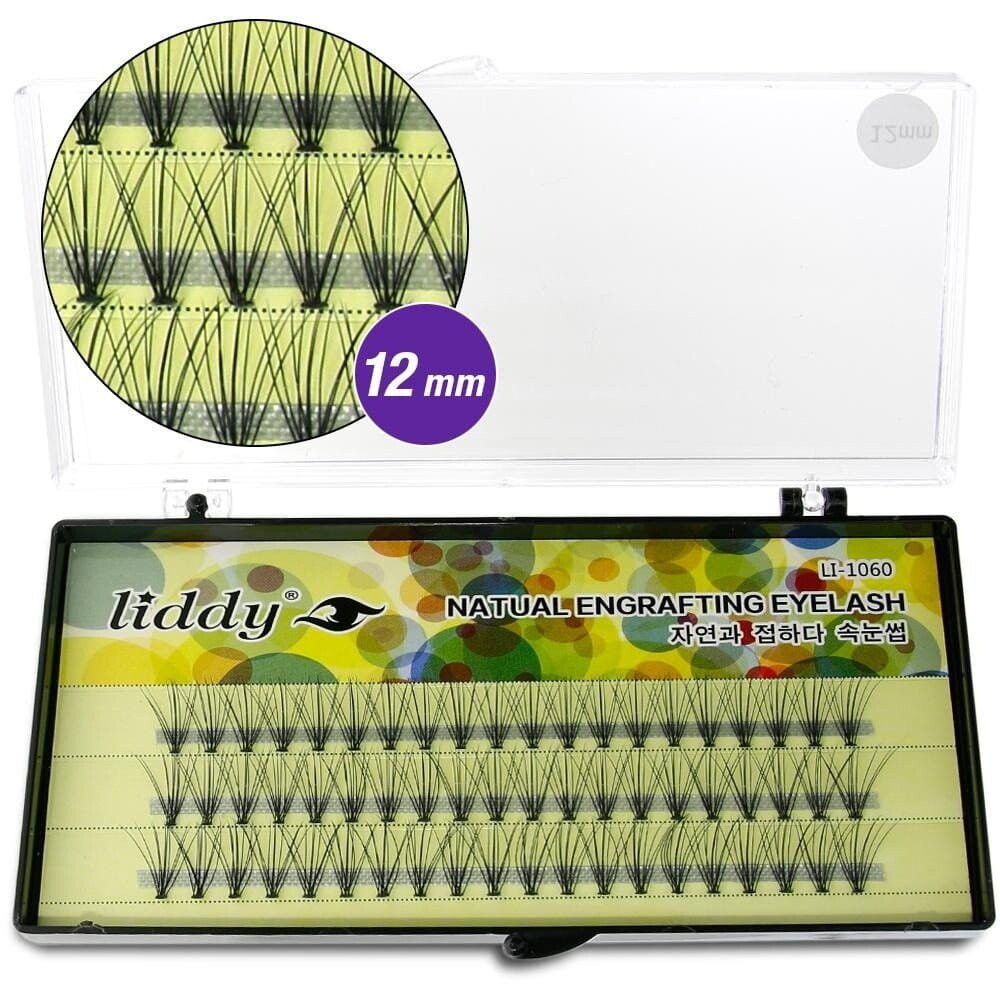 

Ресницы LIDDY пучковые 12 мм LI-1060 (шелк) Allebeauty