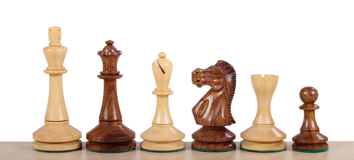 

Шахматы Blackmore Акация/Самшит 3,75 Дюйма Sunrise Chess & Games