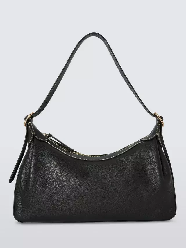 

Сумка John Lewis Relax Scoop Leather Hobo, черный