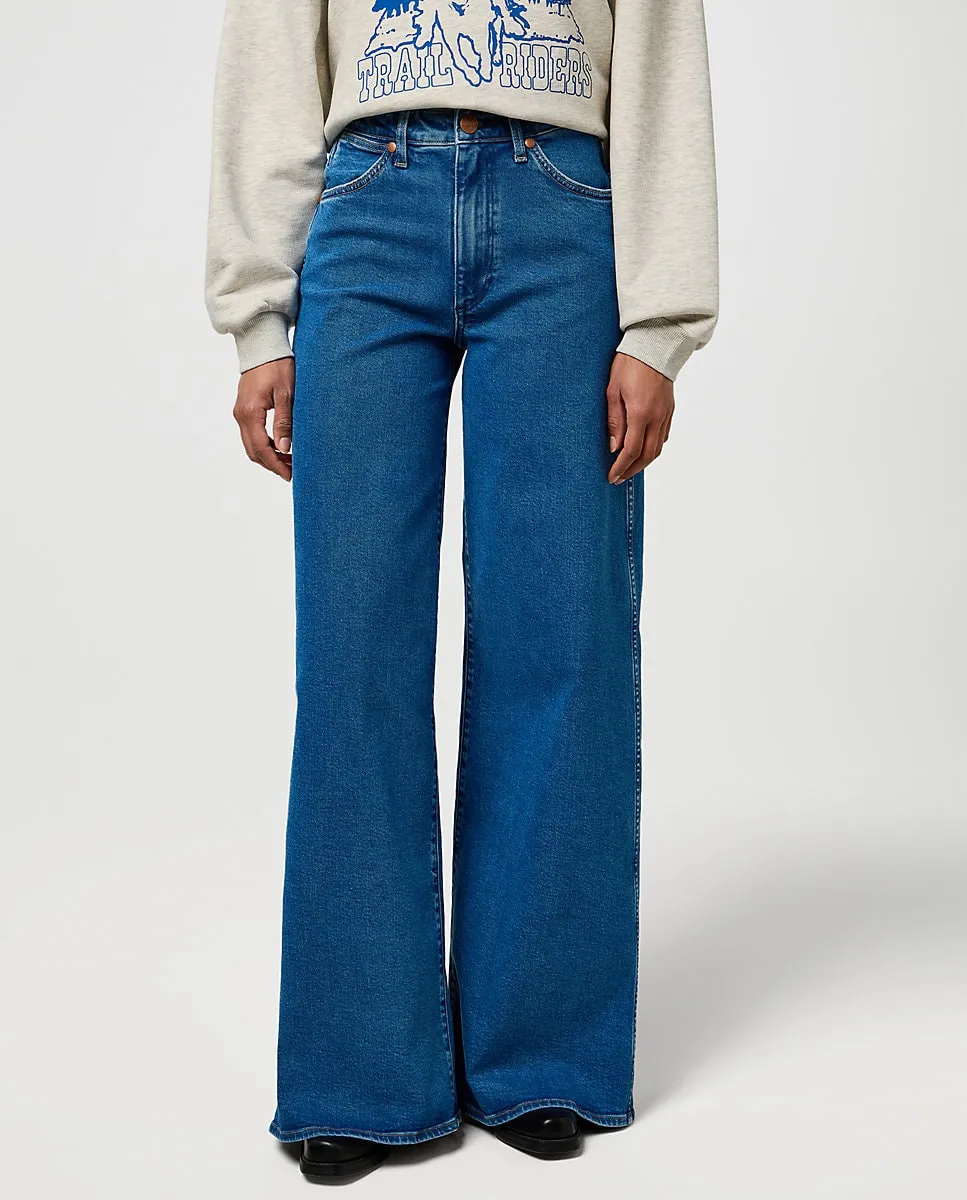 

Женские джинсы Canyon с широким кроем и высокой талией Wrangler, синий