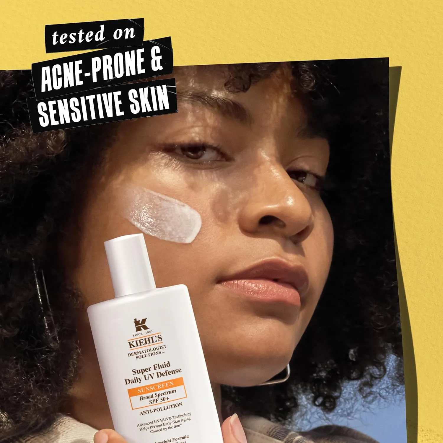 Kiehl's Super Fluid UV Defense Daily Facial Sunscreen SPF 50+, матовый легкий крем, защита от UVA/UVB и загрязнений, витамин E и байкалин, некомедогенный, без парабенов и отдушек 50 мл — фото 3
