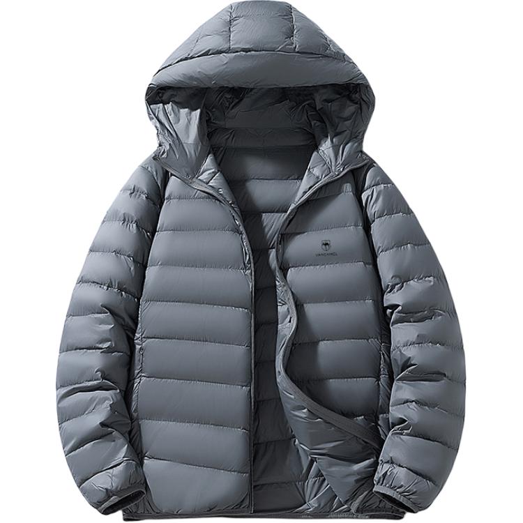 

Пуховик Unisex Hooded Thickened Reversible VanCamel, серый