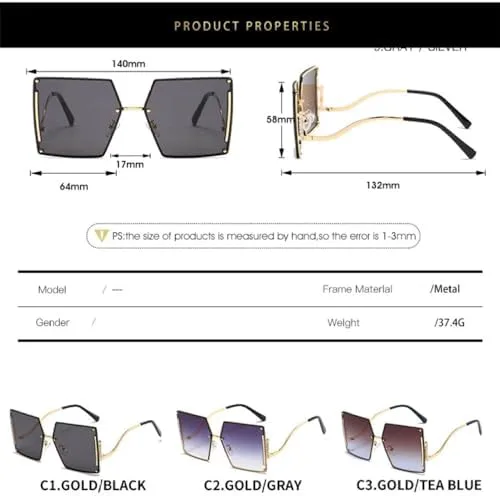 

Модные квадратные солнцезащитные очки без оправы для женщин, винтажные солнцезащитные очки с бриллиантами, разноцветные, защита от УФ-излучения UV400 MTZJH, Black2730