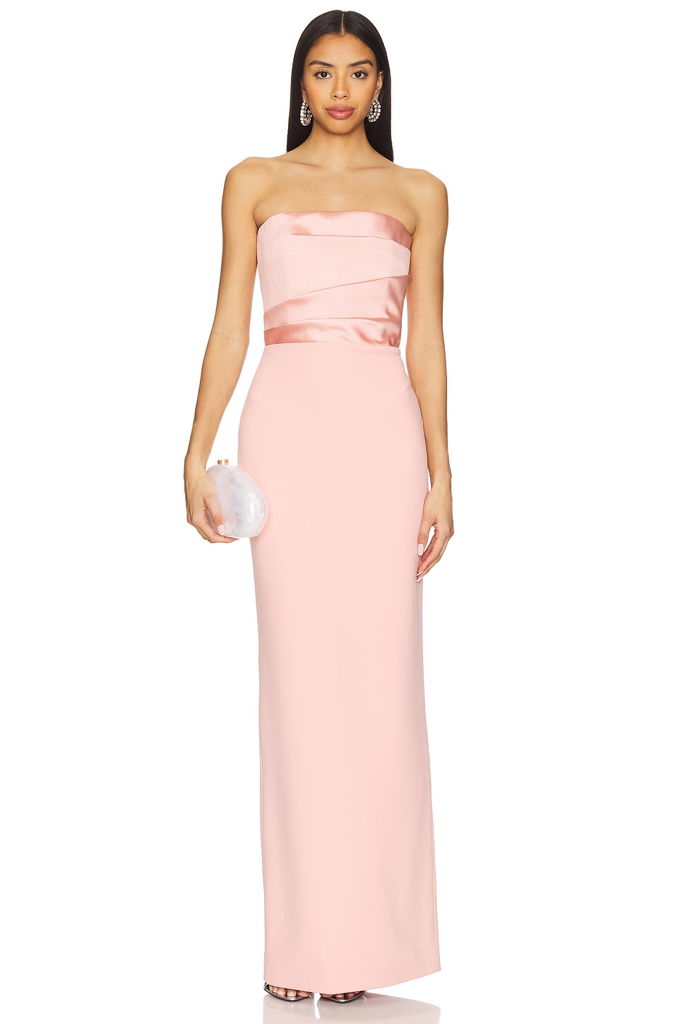 

Макси-платье Afra Solace London, putty pink