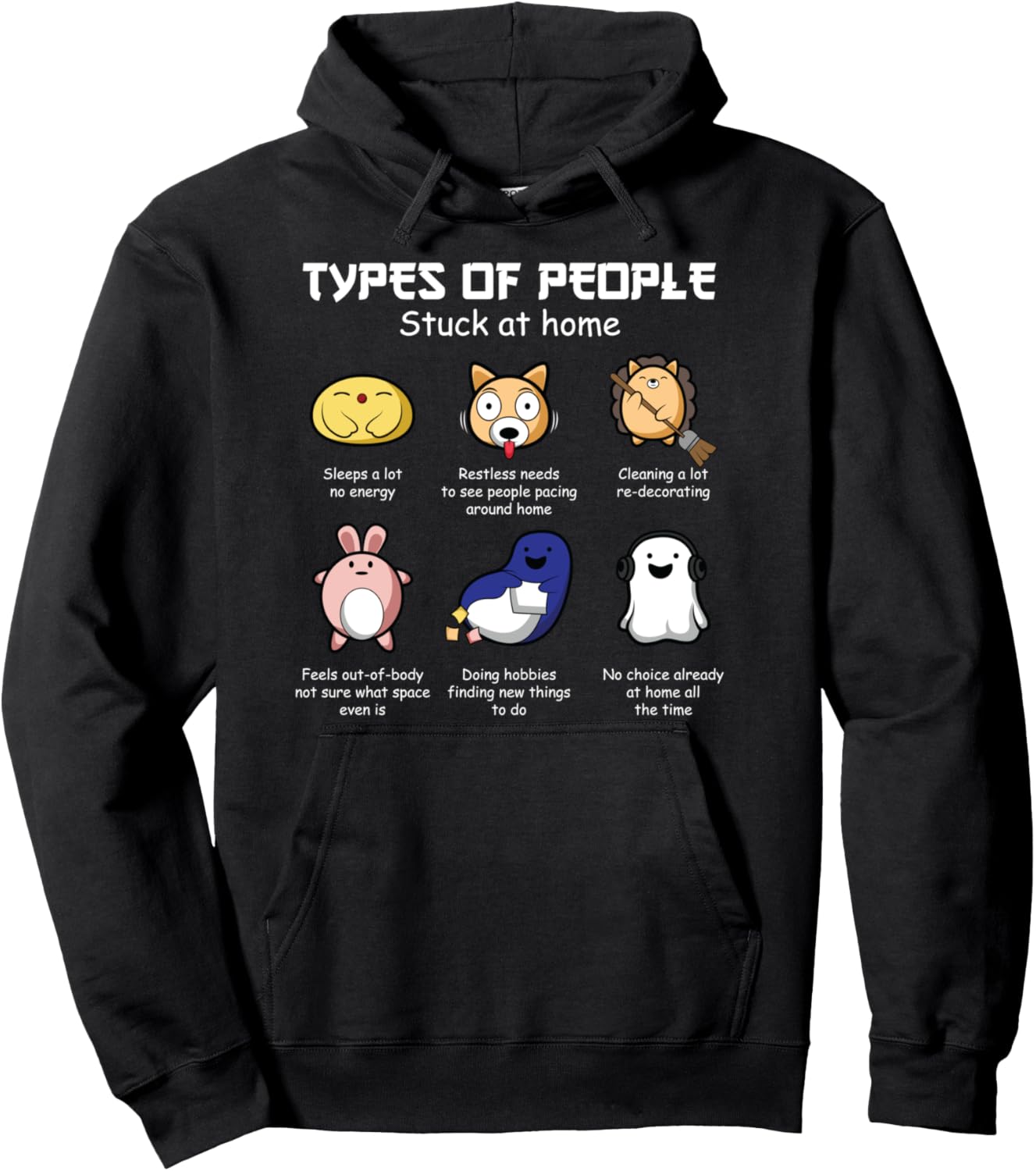 

Толстовка с надписью «Застрял дома, интроверт и весельчак» People Stacked At Home With Mobile Phones, Gadgets And Computers, черный