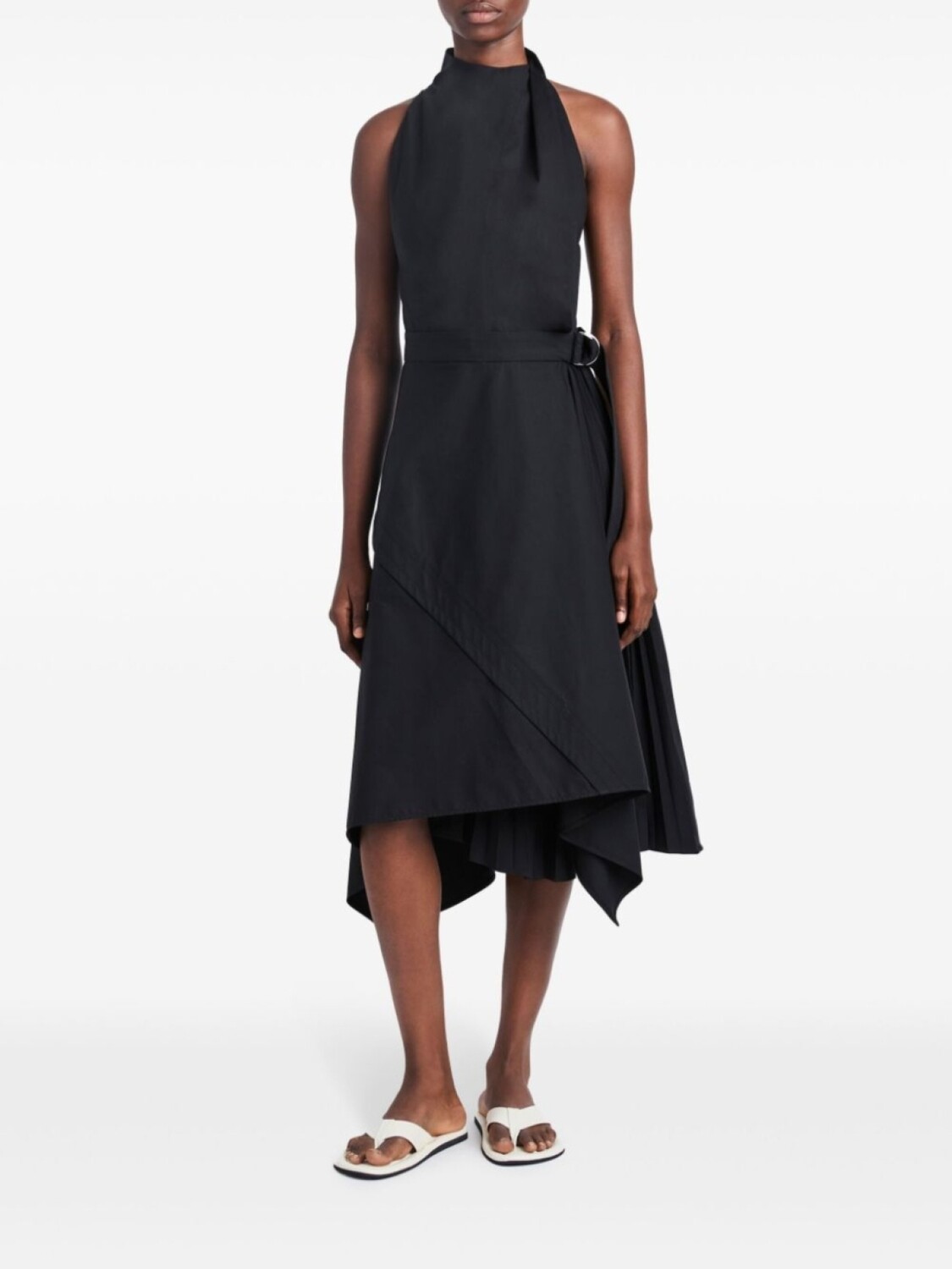 

Proenza Schouler многослойное поплиновое платье с запахом, черный