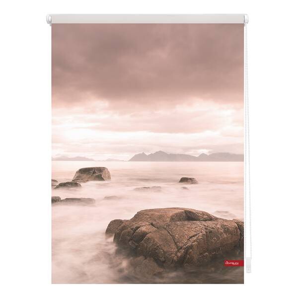 

Рулонные шторы Lichtblick Stone, 45x150x6 см цвет grau/orange