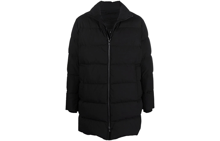 EMPORIO ARMANI Стеганая утепленная куртка на молнии, Black — фото 3