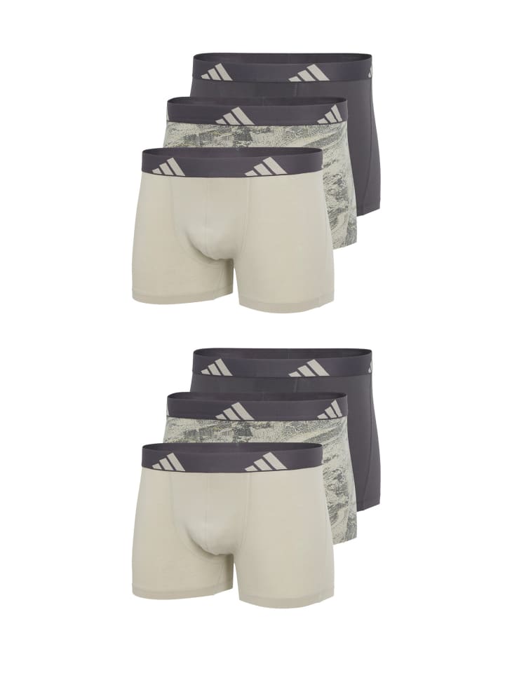 

Трусы боксеры adidas, цвет taupe, city escape print, grau