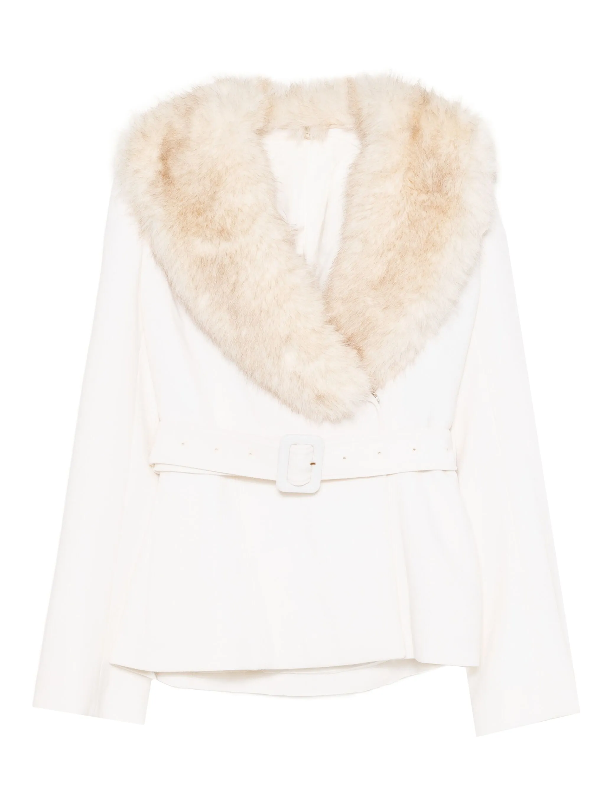 

Куртка с меховой оторочкой Saiid Kobeisy, нейтральный