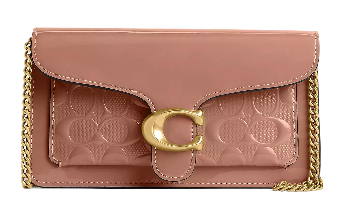 

COACH Лакированный конверт клатч