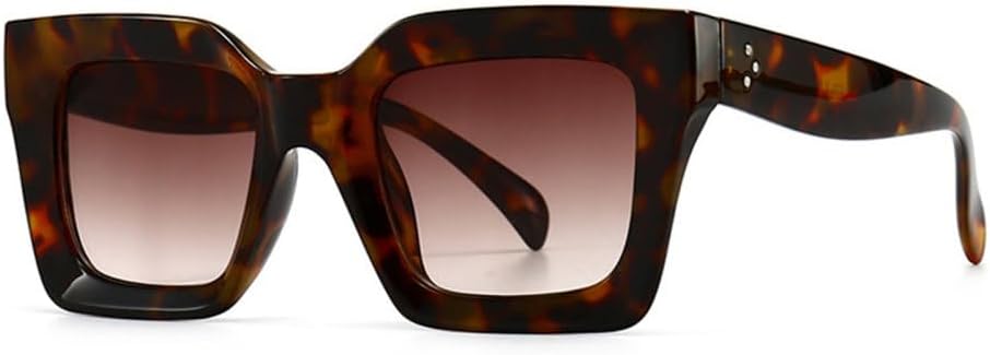 

Солнцезащитные очки LVTFCO Retro Cat Eye для женщин, модные сине-фиолетовые солнцезащитные очки для мужчин и женщин с защитой от УФ-излучения UV400, Leopard Tea Gradient