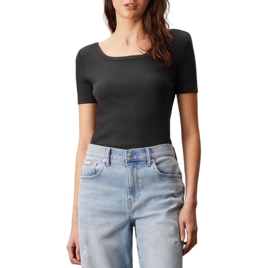 

Calvin Klein Футболка женская черная, Черный, Calvin Klein Футболка женская черная