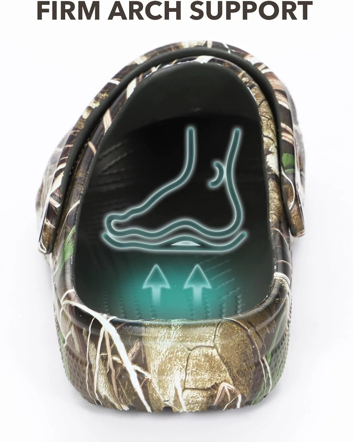 Мужские клоки 8 Fans Camo, уличные садовые сандалии на лето, пляжная обувь, легкие дышащие, нескользящие повседневные тапочки, коричневый — фото 4