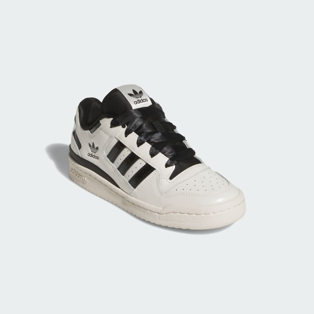 Кроссовки Adidas Forum Low CL Shoes, цвет Off White/Core Black/Off White — фото 4