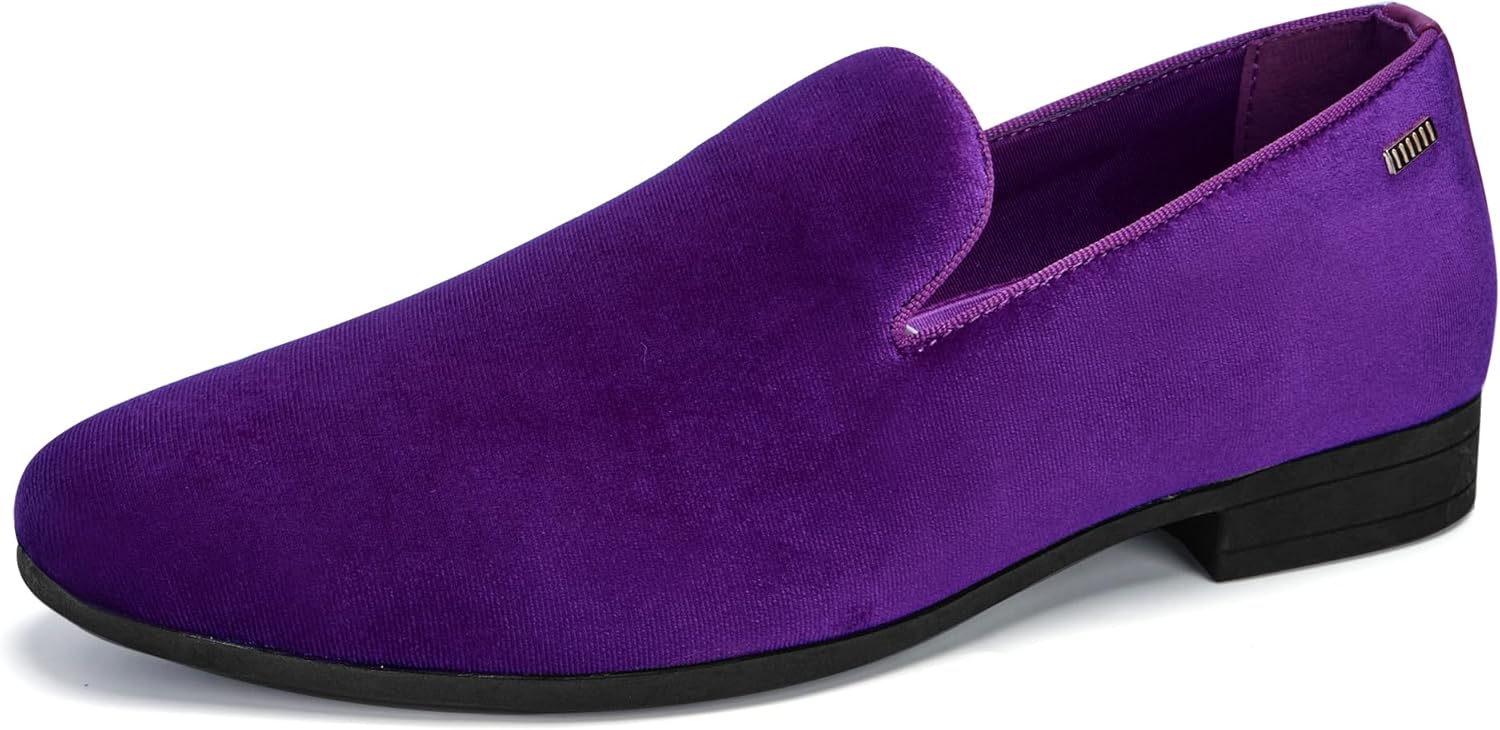 

Мужские бархатные лоферы UUBARIS, удобные туфли без шнурков, модные стильные туфли, классические смокинг-туфли, повседневные оксфорды, Purple-west Velvet