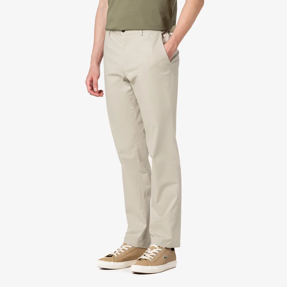 Мужские чиносы из смесовой ткани бежевые от Lacoste — фото 2