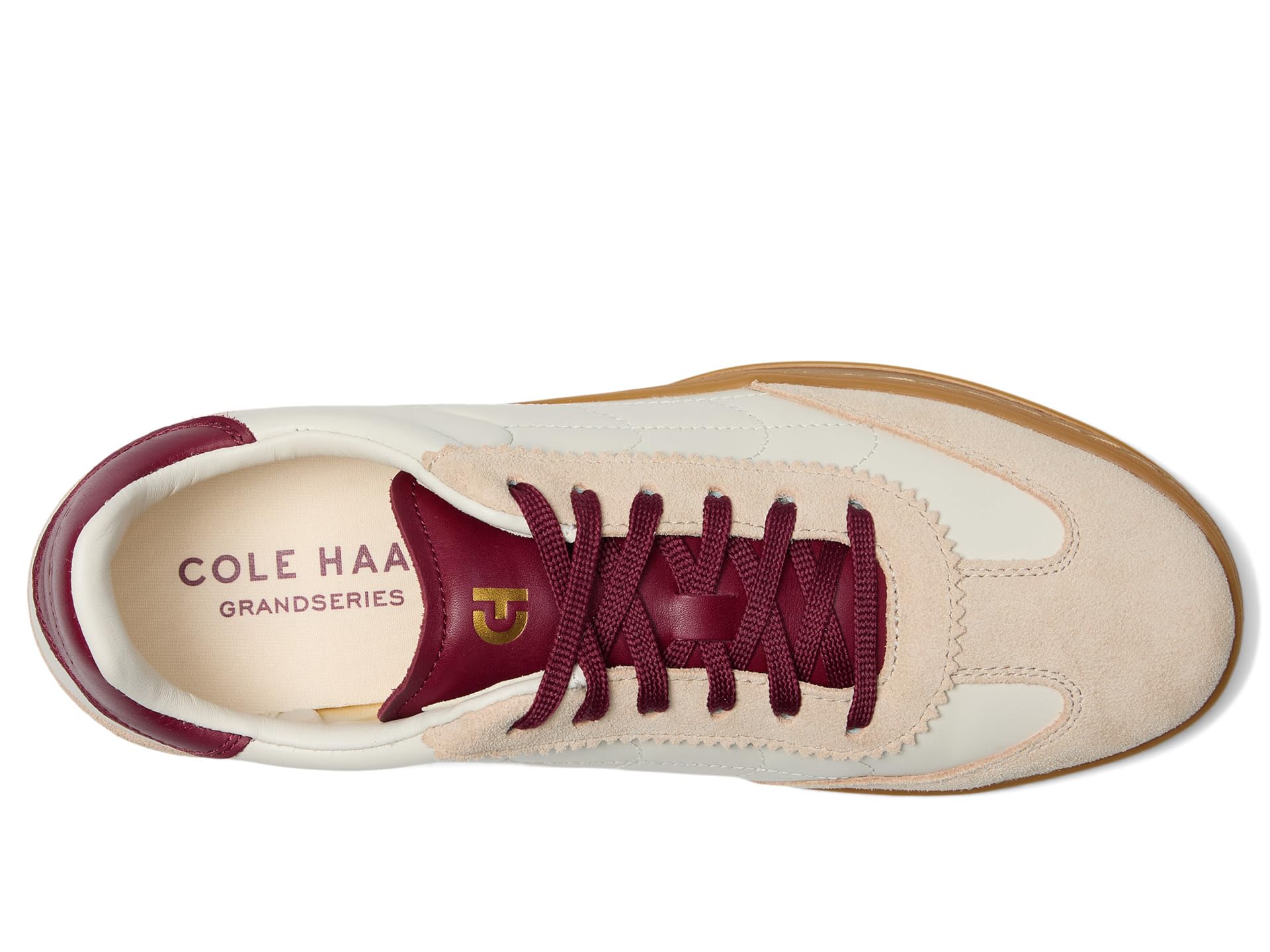 Кроссовки Cole Haan Grandpro Breakaway Sneakers, Ivory/Opticat Suede/Black Cherry — фото 2
