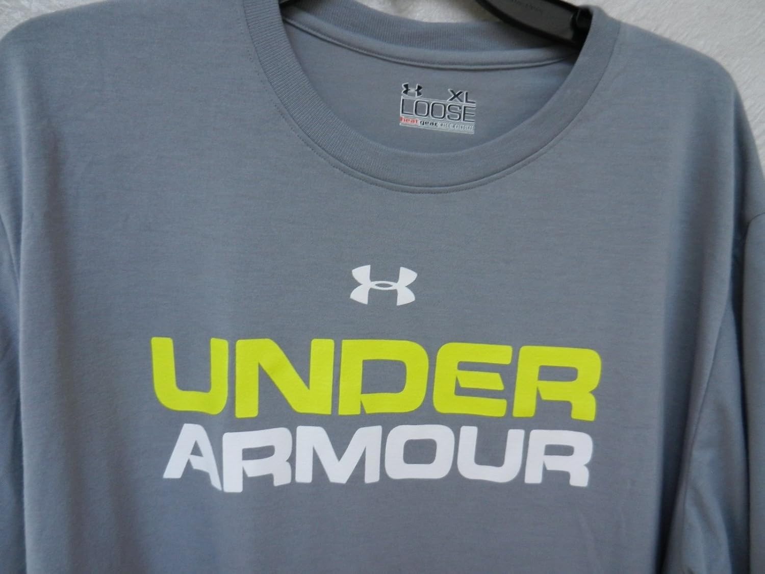 

Мужская свободная футболка Under Armour Heat Gear College Word Logo Graphics, серая/белая/желтая, Yellow, Желтый, Мужская свободная футболка Under Armour Heat Gear College Word Logo Graphics, серая/белая/желтая, Yellow