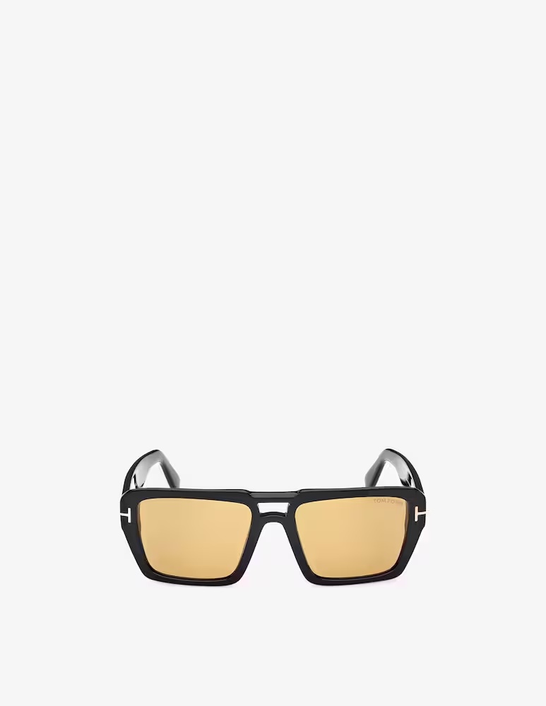 

Солнцезащитные очки-авиаторы FT1153 Tom Ford, цвет Nero Lucido / Marrone