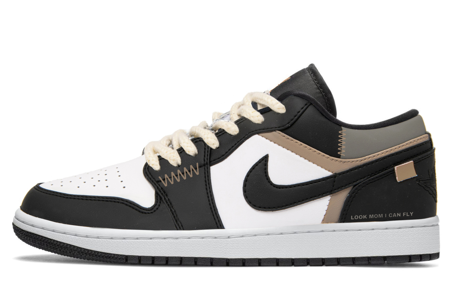 

Air 1 Low легкие увеличивающие рост низкие кроссовки в винтажном стиле мужские черно-коричневые Jordan, черный коричневый