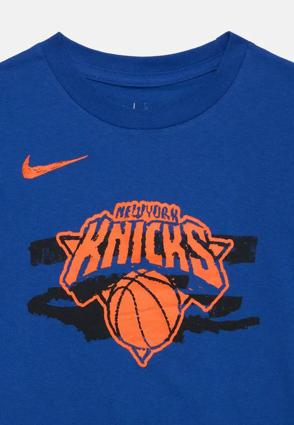 Футболка nba new york knicks унисекс клубная одежда Nike Performance, Rush Blue — фото 4