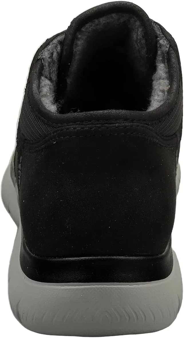 Мужские кроссовки Skechers Summits Hands-Free Slip-ins, Black Suede Charcoal Trim — фото 4