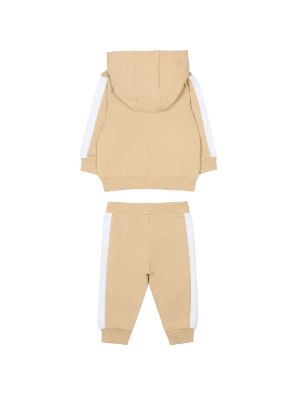 Спортивный костюм с полосатыми деталями Boss Kidswear, бежевый — фото 3