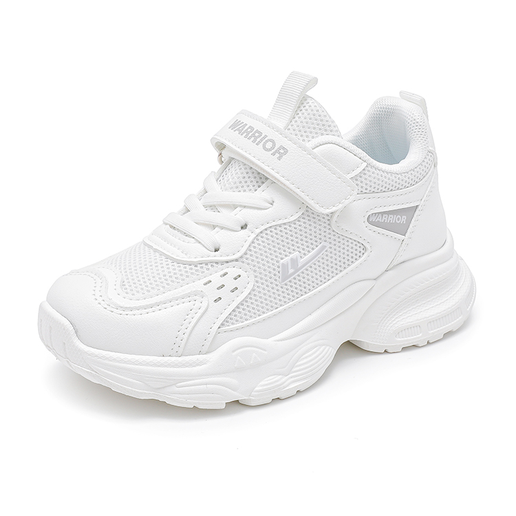Детские кроссовки для бега Low top с амортизацией, увеличенной высотой, легкие и устойчивые к истиранию WARRIOR, белый — фото 3