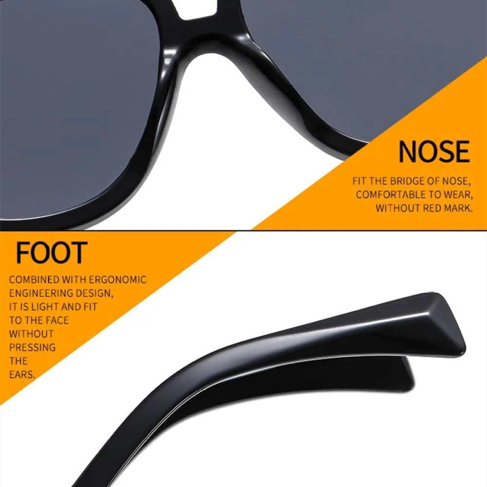 

Модные квадратные зеленые солнцезащитные очки для женщин и мужчин с двойной перемычкой, солнцезащитные очки с защитой от УФ-излучения UV400 MTZJH, Green Green