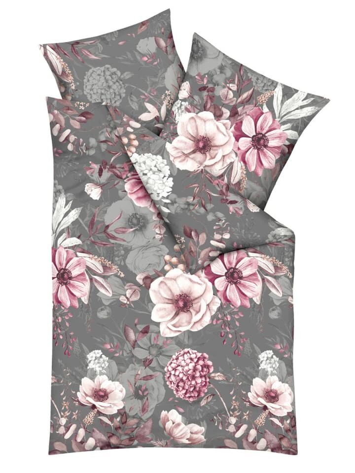 

Постельное белье JACK 2 tlg Feinbiber 135x200cm Blumen, цвет rosé