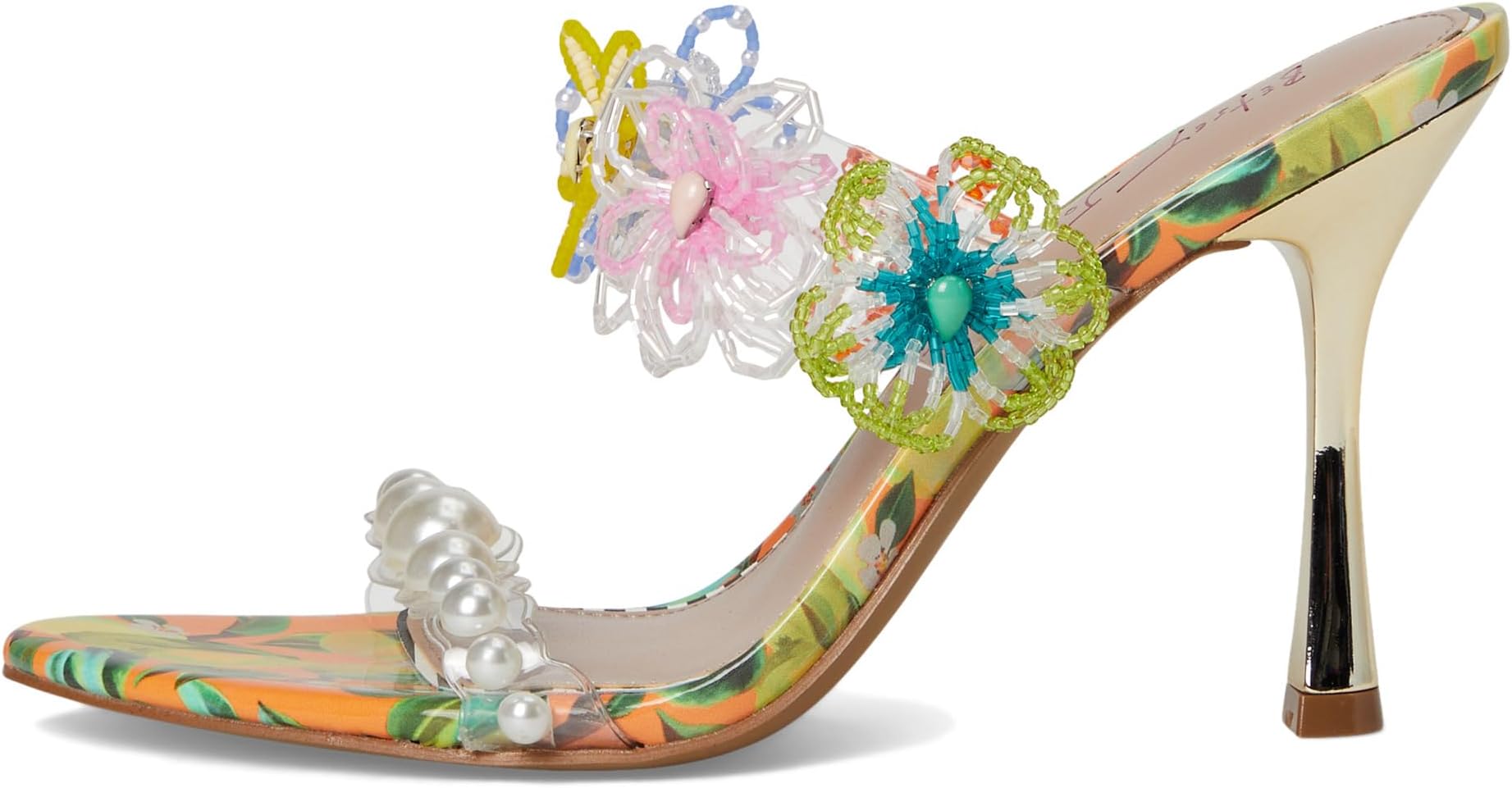 Сандалии Blue by Betsey Johnson Goldiee, цвет Yellow Multi — фото 4
