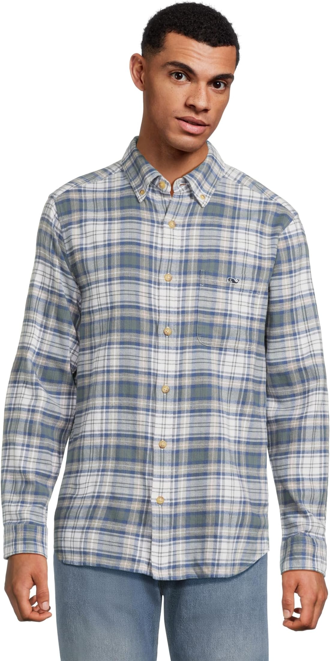 

Мужская клетчатая рубашка из виноградной лозы Great Point Vineyard Vines, Balsam