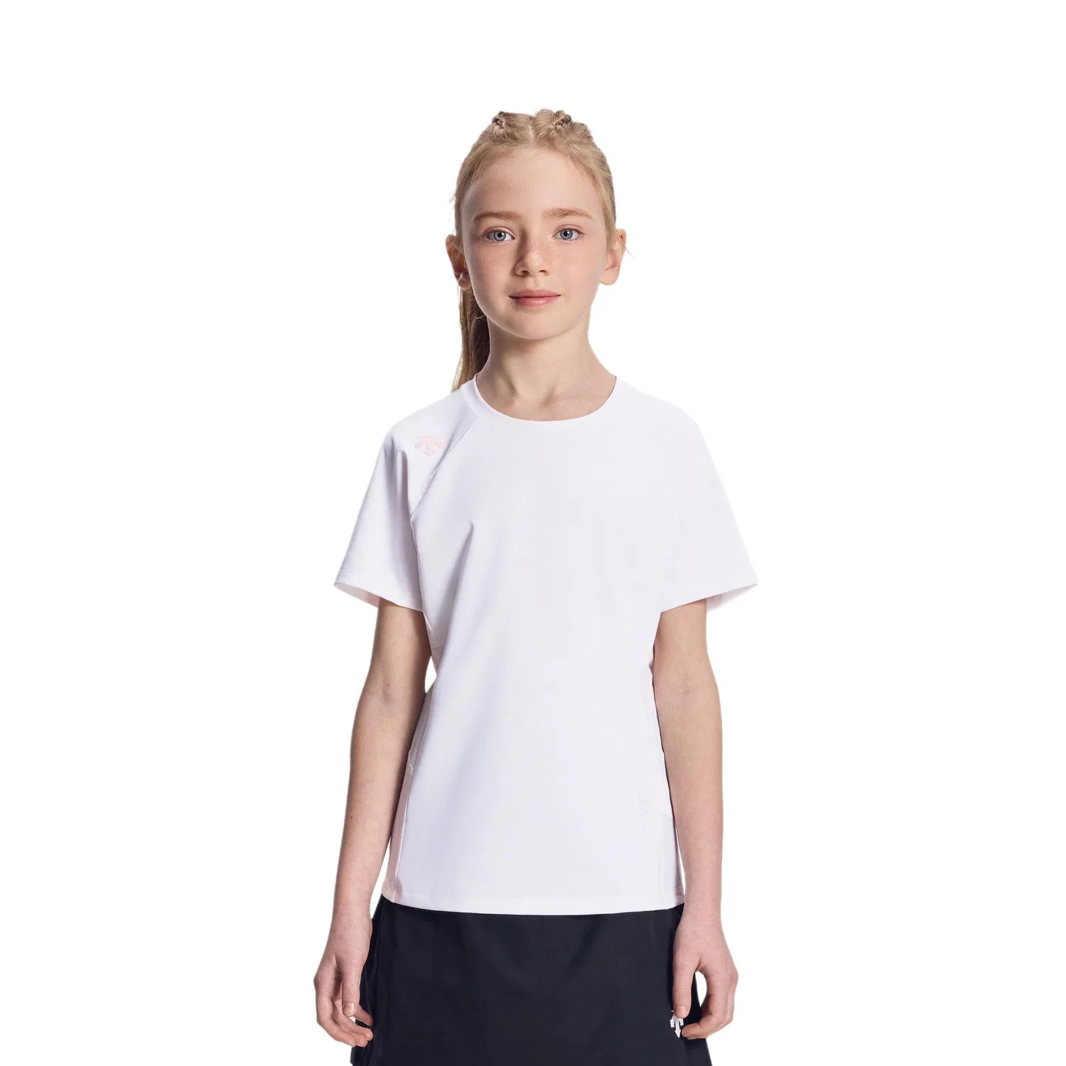 Детская футболка с круглым вырезом DESCENTE, WT-White