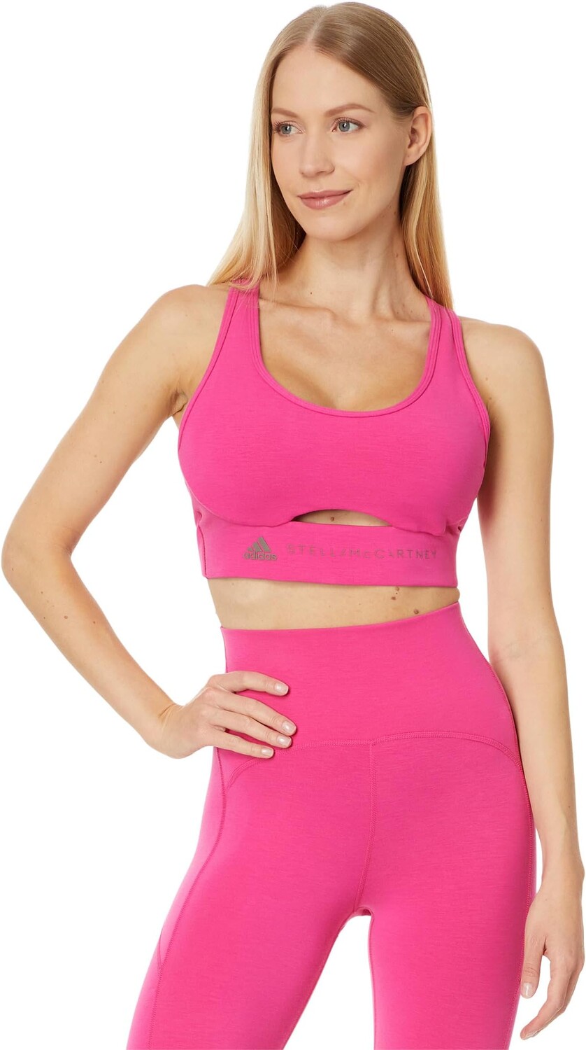 

Бюстгальтер adidas by Stella McCartney TrueStrength Yoga Medium Support Sports Bra IT5718, цвет Real Magenta