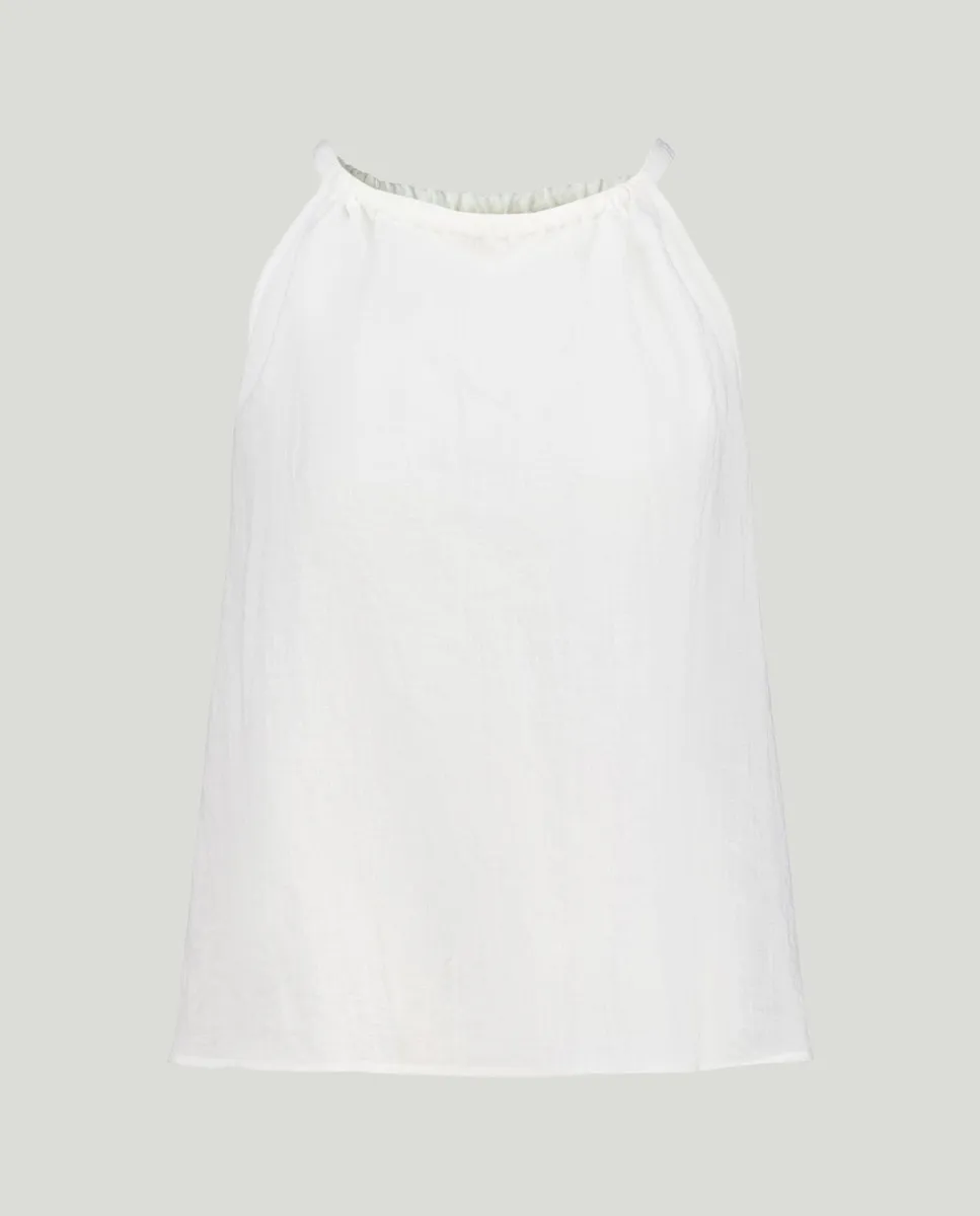 

Женский однотонный топ Southern Cotton, кремово-белый