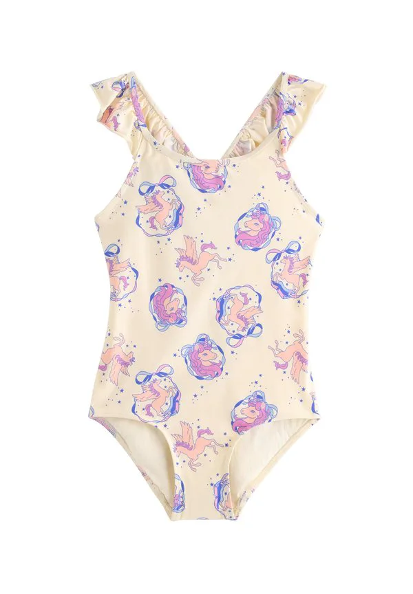 Купальник с оборками и бретелями Lindex, White