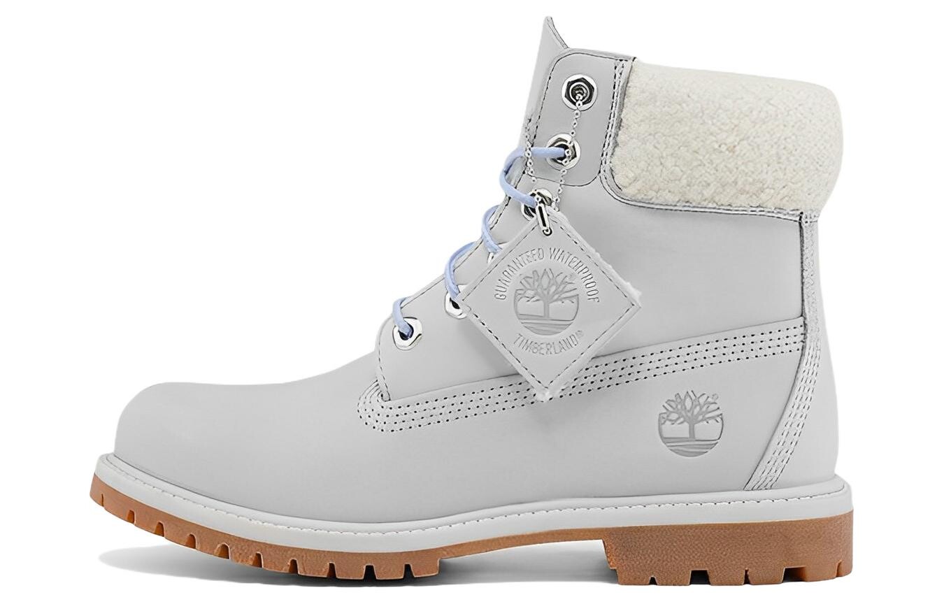 

Ботинки Timberland Women's 6 Inch Premium Boot 'Light Grey Blue Fur Collar'