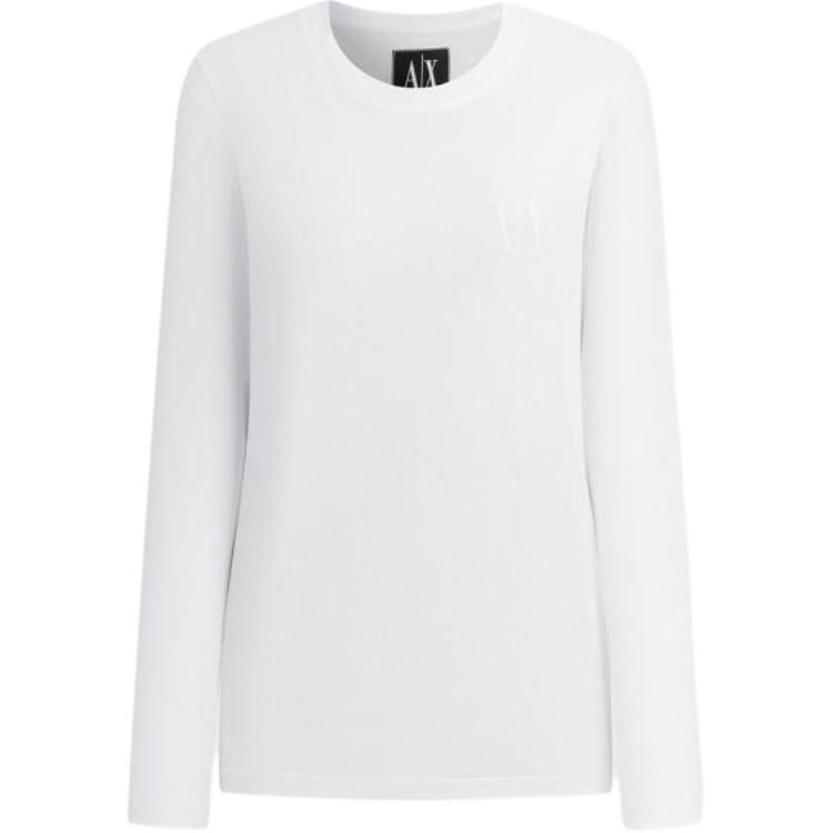 

Футболка с втачным рукавом AE для женщин ARMANI EXCHANGE, белый