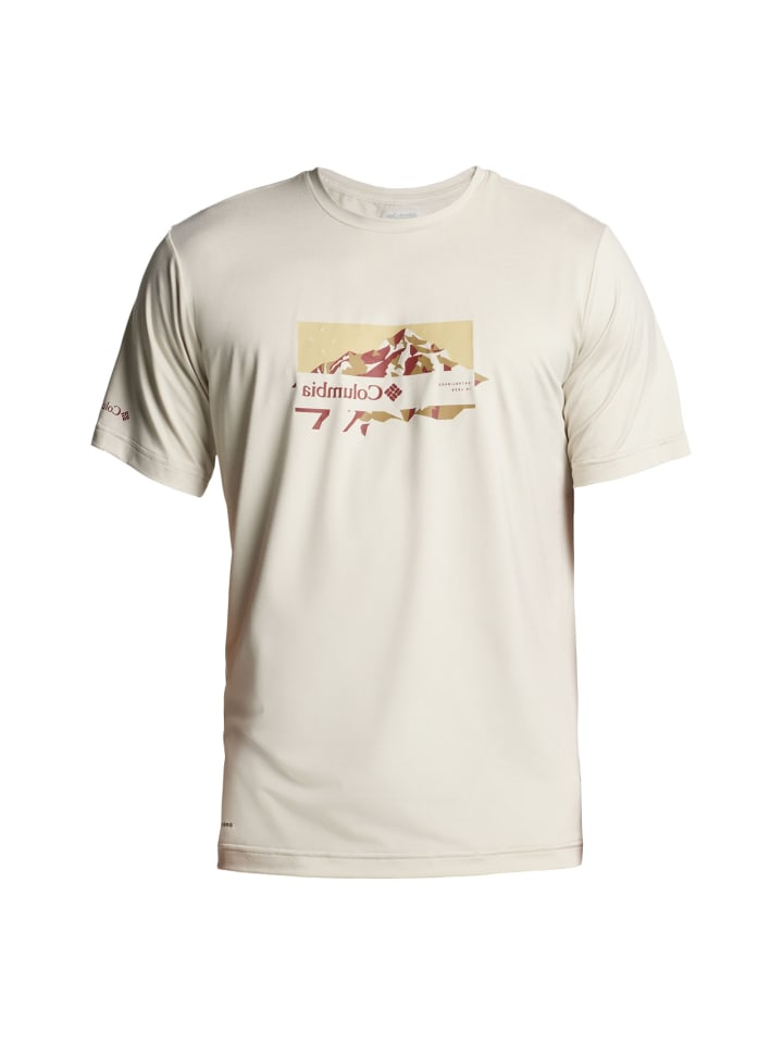 

Футболка Kwick Hike бежевого цвета Columbia, Бежевый, Футболка Kwick Hike бежевого цвета Columbia